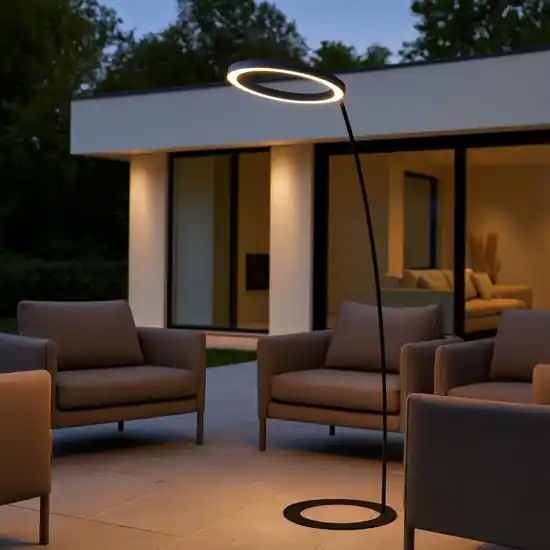 Saldi Lira linea light piantana per esterno nera led 3000k ip65