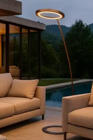 A Buon Prezzo Piantana per esterno linea light lira marrone led ip65