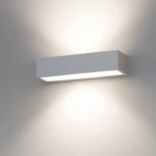 Applique bios top light argento rettangolare led 3000k 4000k Saldi