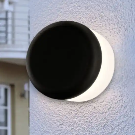 A Buon Prezzo Applique per esterno linea light miniwhite nera ip65 led
