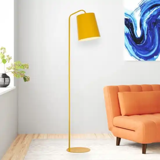 Lampada da terra moderna gialla per soggiorno Nuova Collezione