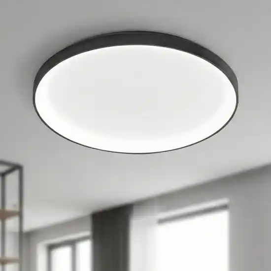 Nuova Collezione Plafoniera krizia px nera moderna led 80w 3000k gea luce