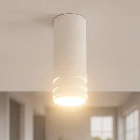 Emily gea luce faretto cilindrico design bianco da soffitto Prezzo Scontato
