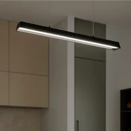 Compra Oggi Stesso Lira linea light lampadario moderno nero per tavolo led