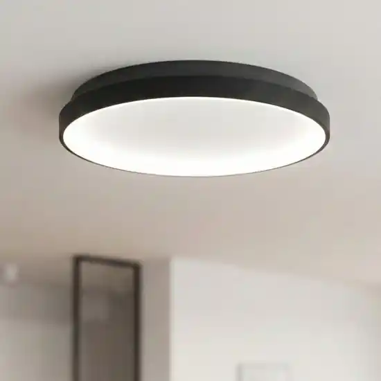 Plafoniera krizia pm nera led 38w 3000k circolare gea luce Esclusivo