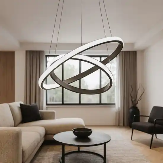 Lampadario led iole s2 titanio gea luce led 40w 3000k Vendita Finale