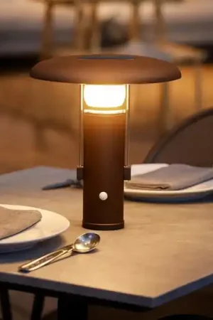 Ultime Pezzi Camping linea light lampada da tavolo da esterno portatile marrone led