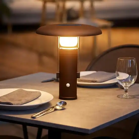 Ultime Pezzi Camping linea light lampada da tavolo da esterno portatile marrone led