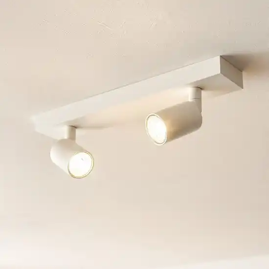 Compra Adesso Plafoniera moderna con due luci orientabili bianca toplight