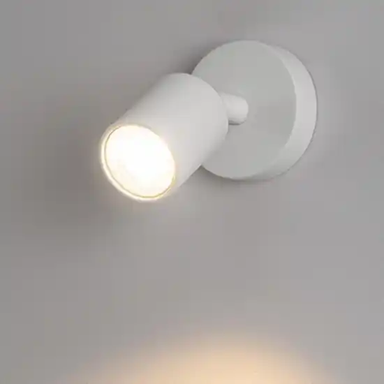 Reso Gratuito Top light applique con spot orientabile da parete bianco