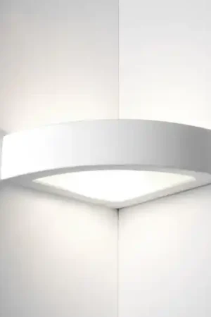 A Buon Prezzo Applique angolare di gesso ceramica bianca per angolo parete