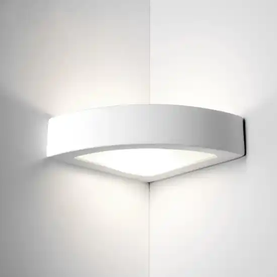 A Buon Prezzo Applique angolare di gesso ceramica bianca per angolo parete