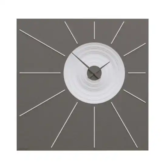 Consegna Rapida Orologio da parete moderno in legno grigio quarzo moderno