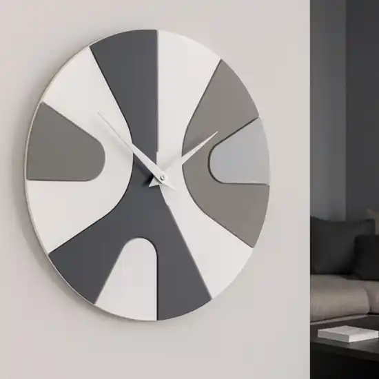 Ultima Occasione Orologio da parete moderno in legno nero rotondo