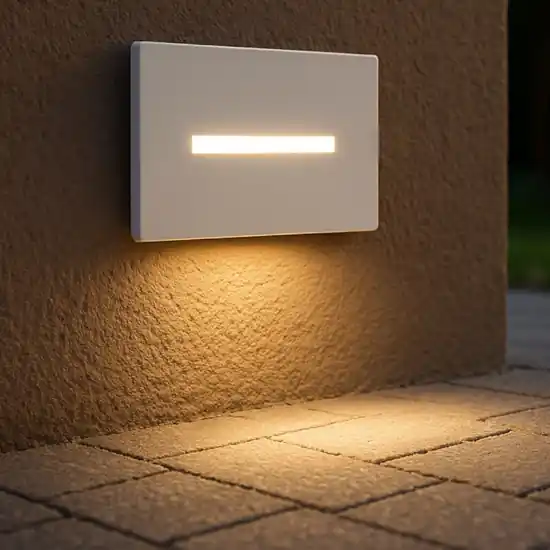 Segnapasso bianco da esterno per incasso led 3w cct ip54 Offerta Del Giorno