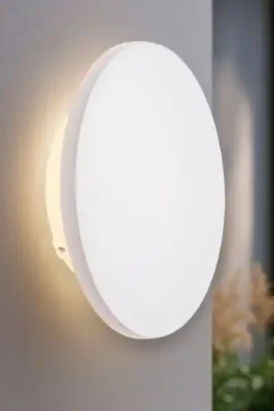 Ultimissimo Modello Applique per esterno disco led 16w 3000k bianco
