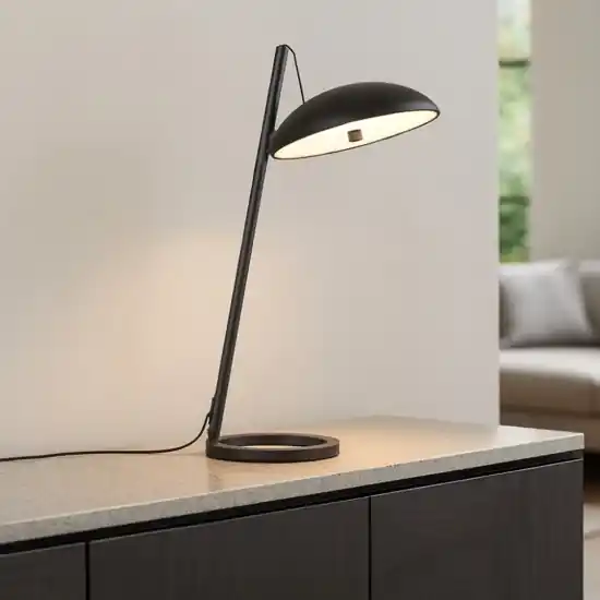 Lampada da tavolo flu nera moderna led 3000k dimmerabile Offerta Speciale