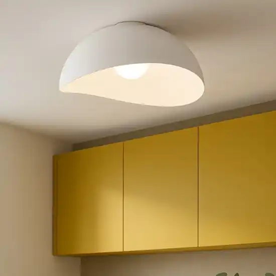 Pagamento Sicuro Plafoniera opi cupola 50cm semisfera bianca moderna