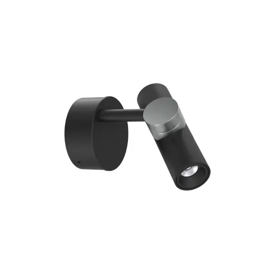 Linea light goose applique orientabile da parete led 3000k nero Nuova Collezione