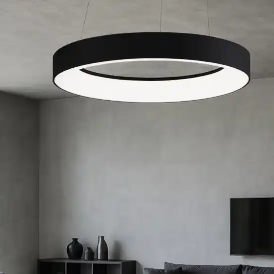 Inner-r vivida 80 lampadario nero led 80w 3000k 4000k dimmerabile Ultima Occasione