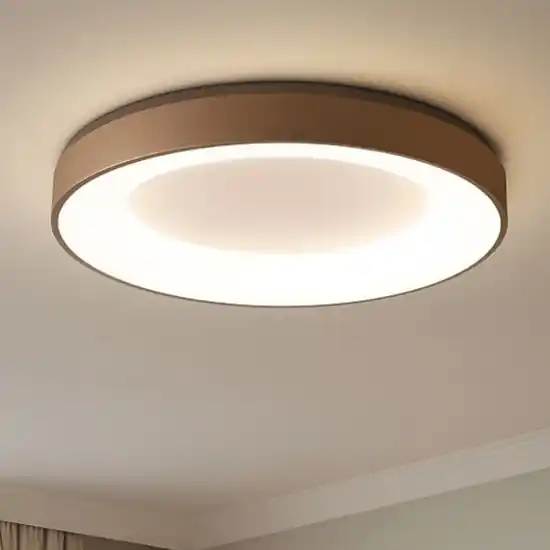 Plafoniera led 80w 3000k 4000k dimmerabile inner-r sabbia vivida Reso Gratuito