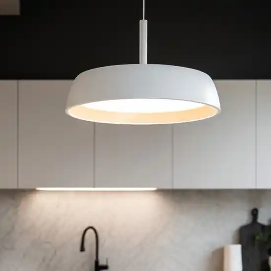 Lampadario per cucina led 40w 3000k bianco effetto legno Professionale