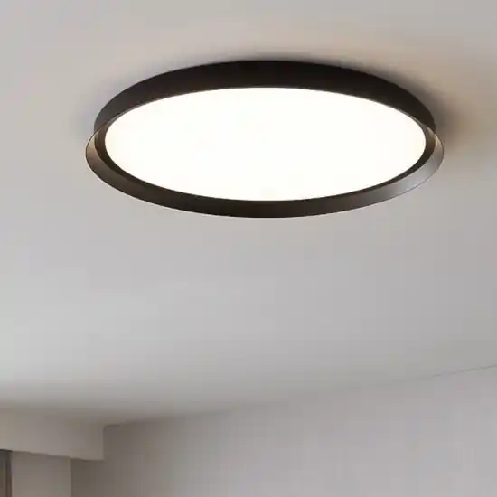 Plafoniera led 48w 2700k 4000k nera tonda moderna dimmerabile Vendita Finale