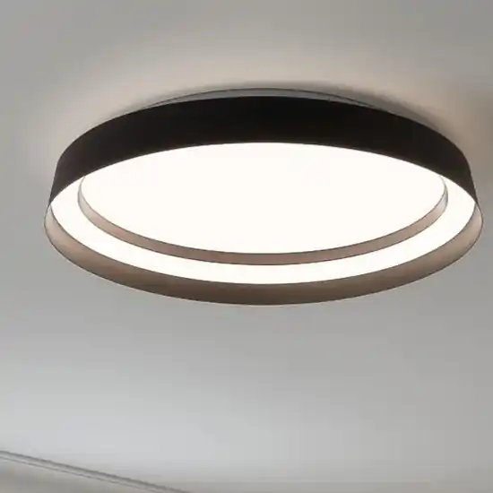 Plafoniera tonda nera moderna led 38w 2700k 4000k Prezzo Conveniente