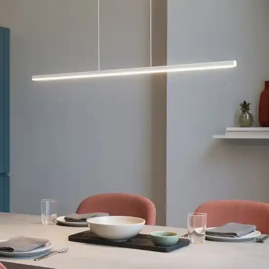 Prezzo Basso Lampadario moderno da ufficio bianco led 2700k linea light straight