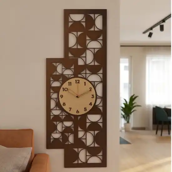 Promo Stagionale Orologio da parete design moderno caramello e oro laccato