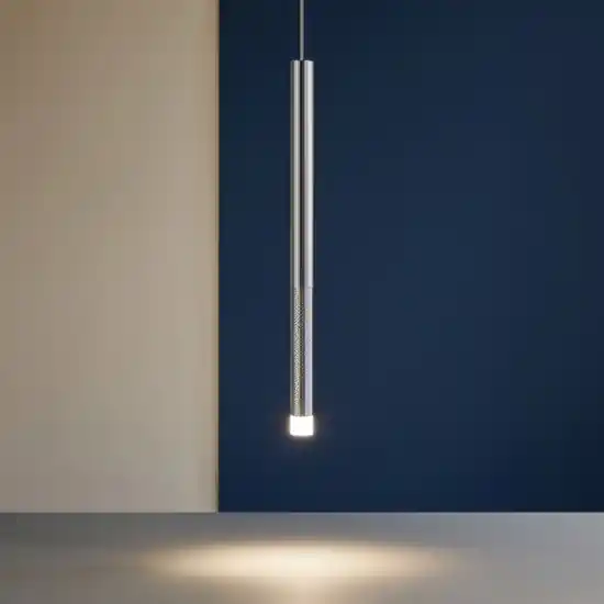Offerta Limitata Puccini linea light lampada a sospensione led 3000k cromo 90 cm