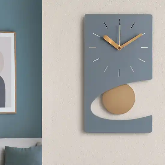 Prezzo Basso Orologio con pendolo moderno a parete verde marino