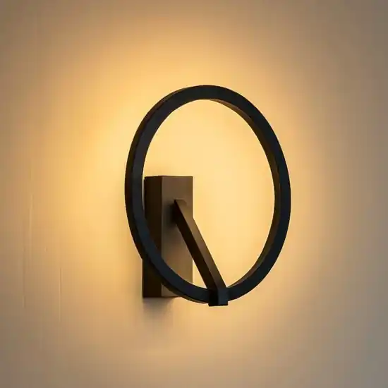 Ordina Subito Applique cerchio nero design moderna led 2700k-3000k-4000k