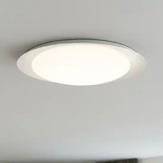 Plafoniera led 21w 3000k tonda bianca ip40 linea light crew Prezzo Ridotto