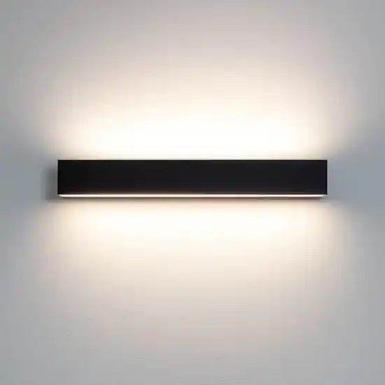 Professionale Applique led 41w 4000k bi emissione nero box w2 linea light moderna