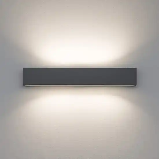 Applique led 28w 2700k bi emissione cemento box w2 linea light Economico