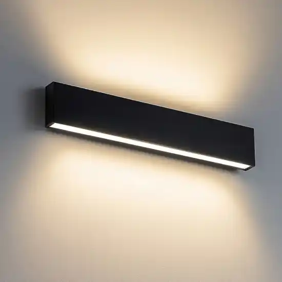 Applique led 28w 2700k nero box w2 linea light bi emissione Promo Stagionale