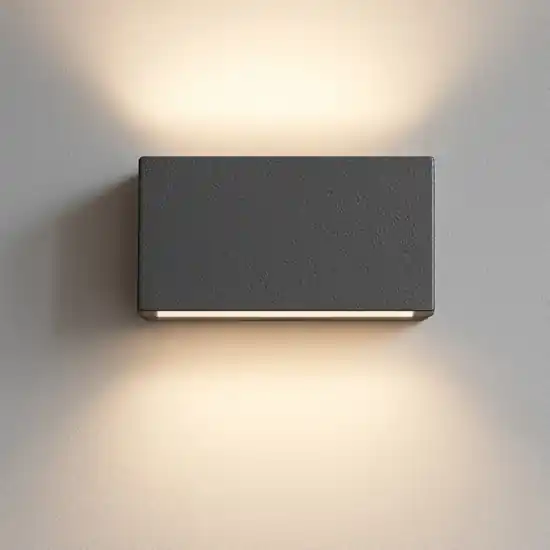 Applique led 10w 2700k bi emissione box w2 cemento linea light Nuova Collezione