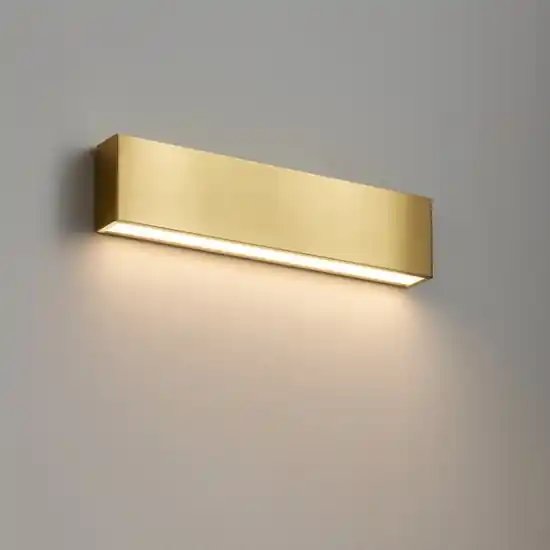 Applique ottone box w1 mono emissione led 14w 2700k linea light Must-Have
