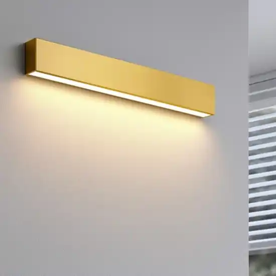 Direttamente Dal Produttore Applique led 28w 2700k mono emissione box w1 ottone linea light