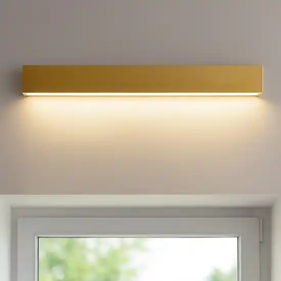 Applique led 28w 3000k mono emissione box w1 ottone linea light Occasione