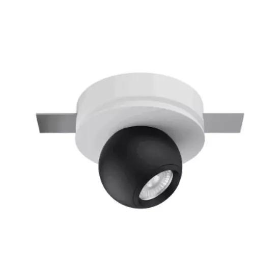 Bubble faretto nero led 9w 3000k 24v ottica 15 da incasso linea light Must-Have