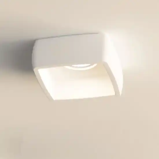 Faretto da incasso a soffitto quadrato in gesso bianco Scelto Dai Clienti
