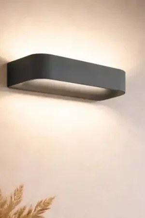 Sforzin applique aki antracite moderna da parete led 11w 4000k biemissione Pagamento Sicuro