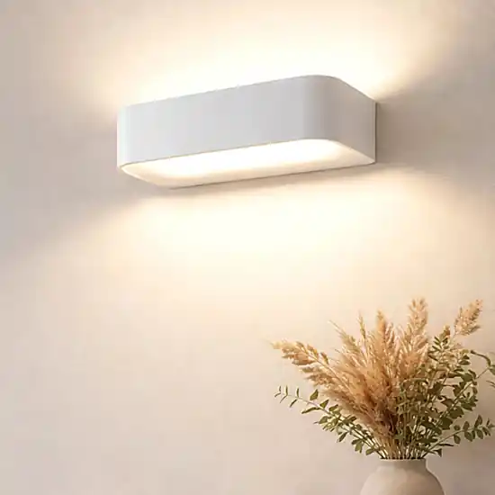 Professionale Sforzin aki applique da parete bianca led biemissione 11w 3000k
