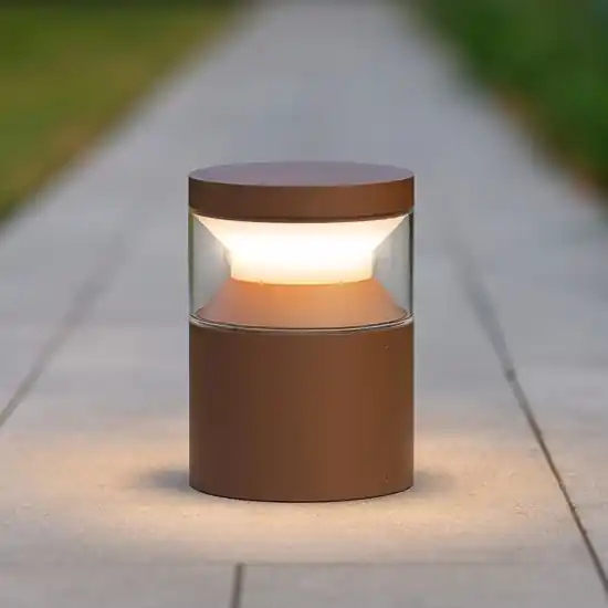 Ideal lux boeing pt h015 lampioncino da giardino marrone led 14w 3000k Spedizione Espresso