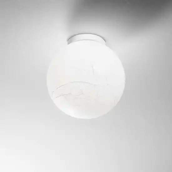 Ultime Pezzi Carta pl1 d30 ideal lux plafoniera moderna sfera effetto carta 30cm