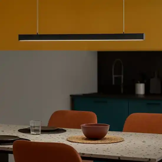 Offerta Del Giorno Vivida segmento lampadario nero da cucina led 40w cct