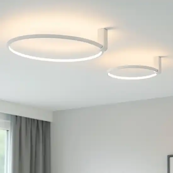 Saldi Plafoniera da cucina moderna led 3000k cerchi orientabili