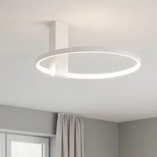 Esclusivo Plafoniera led 35w 3000k cerchio bianco orientabile